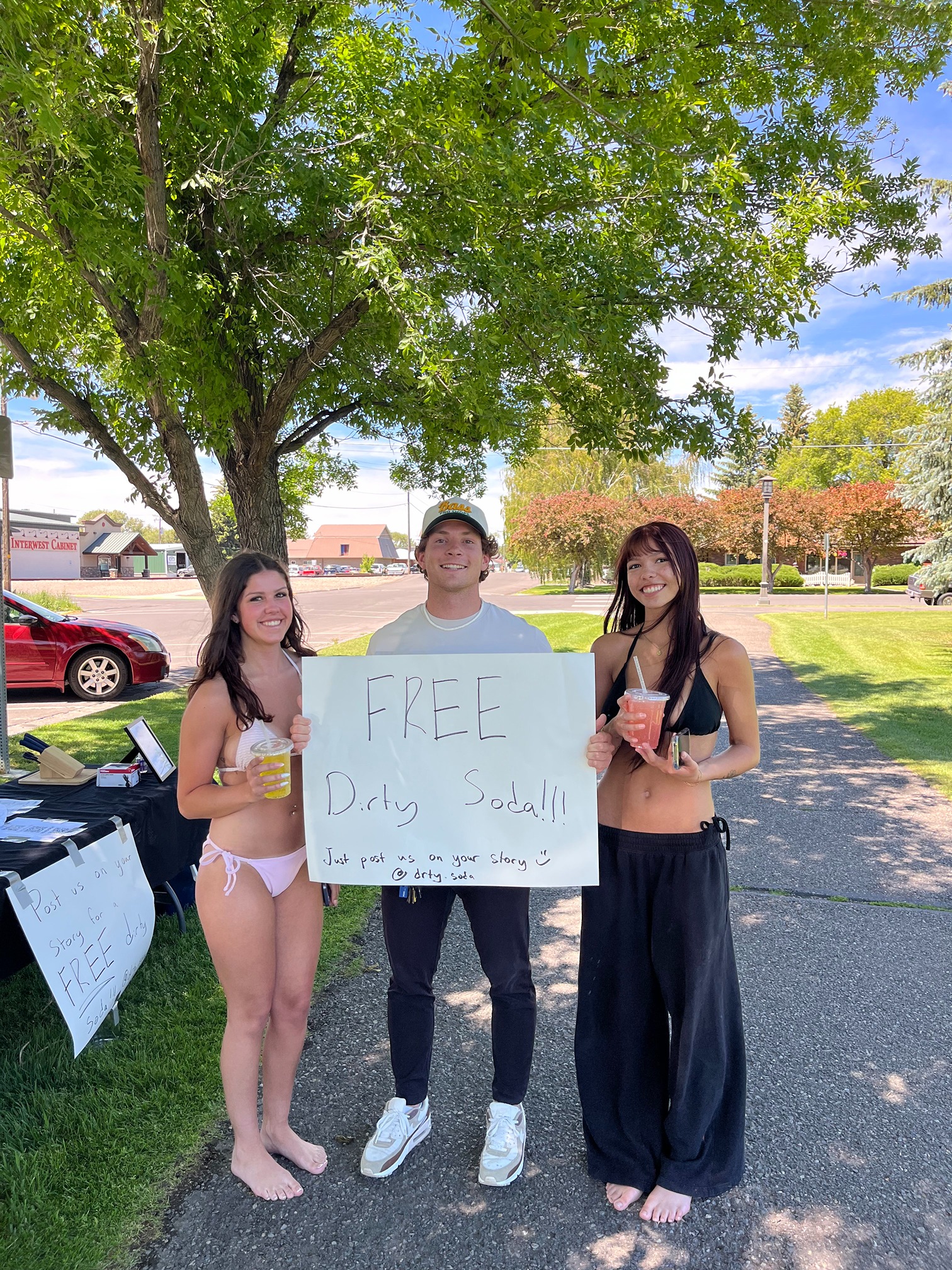 Free dirty soda sampling event