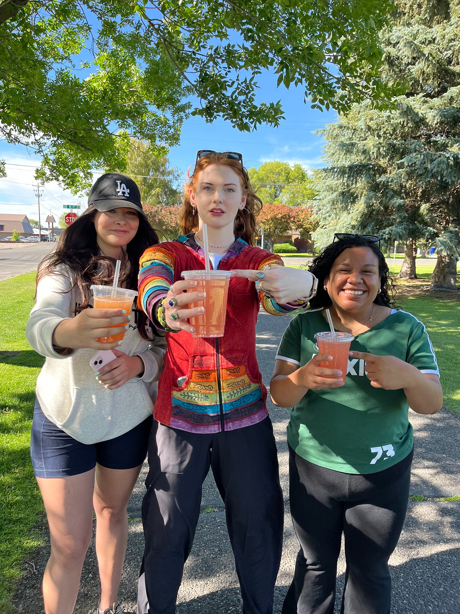 Happy customers with dirty sodas